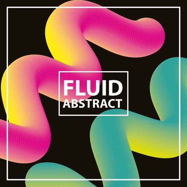 Fondo abstracto fluido — Vector de stock