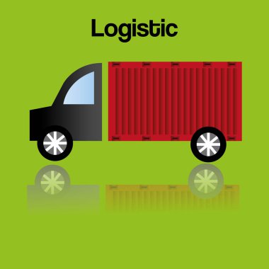 kamyon lojistik hizmet simgesi