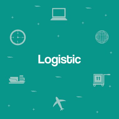 lojistik hizmet Icons set