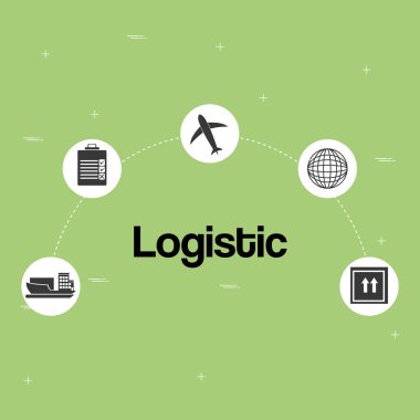 lojistik hizmet Icons set