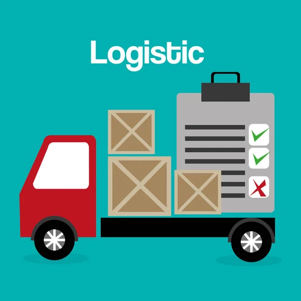 Ikona logistické služby Truck — Stockový vektor