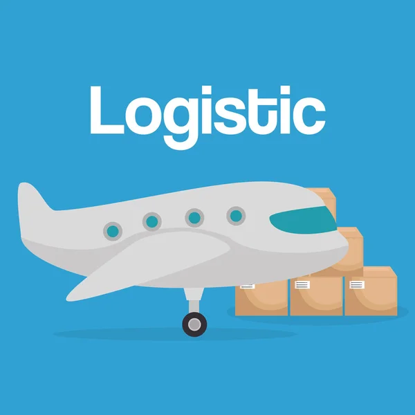 Kutuları ile logidtic hizmet — Stok Vektör