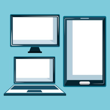 elektronik cihazlar Icons set