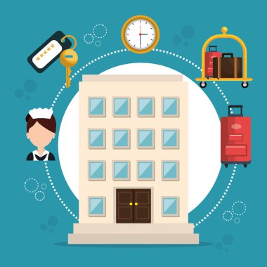 Otel Hizmetleri Icons set