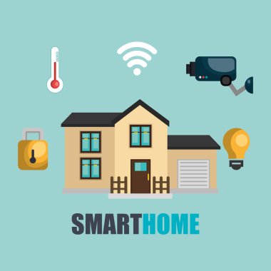 Akıllı ev teknolojisi Icons set