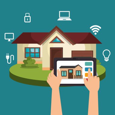 tablet cihaz kontrol eden akıllı ev