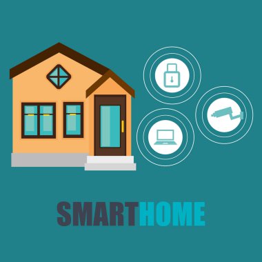 Akıllı ev teknolojisi Icons set