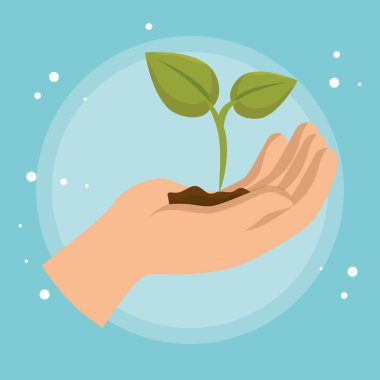 el kaldırma bitki ekoloji simgesi