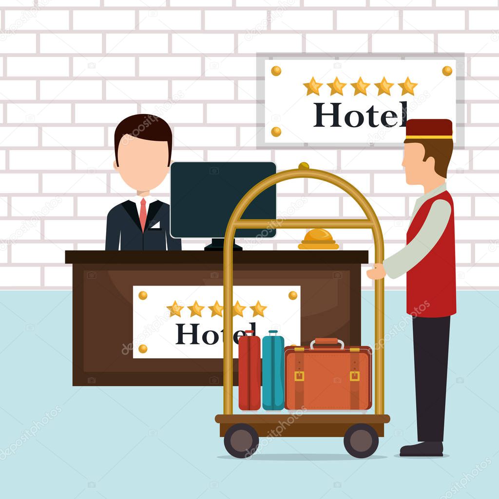 hotel workers avatars characters