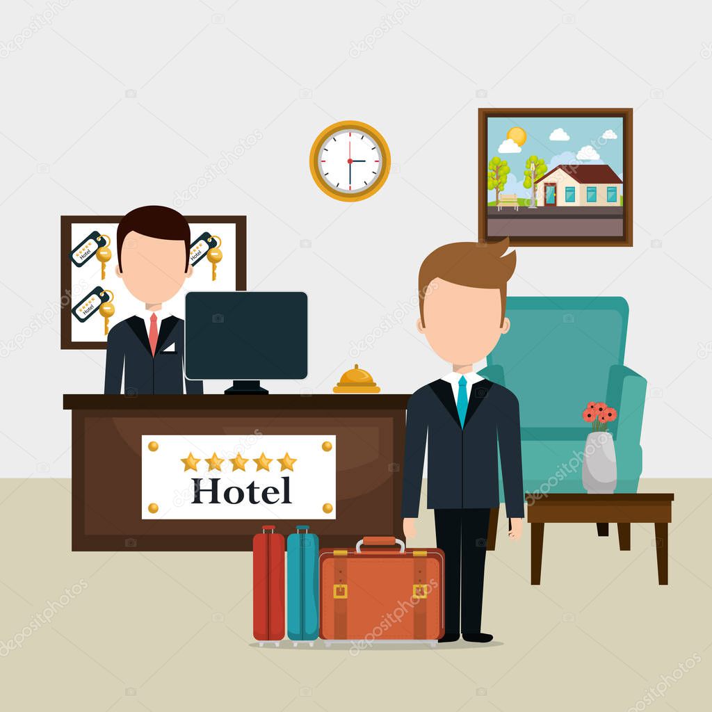 hotel workers avatars characters