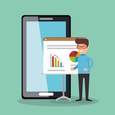 işadamı Smartphone ile çalışma