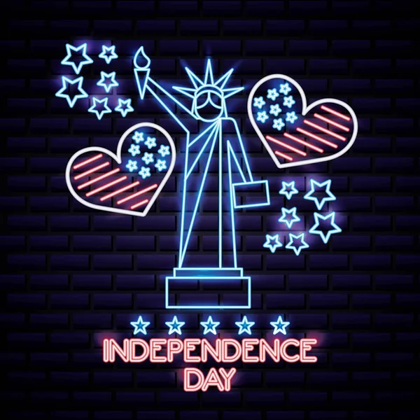 Día de la independencia americana — Vector de stock