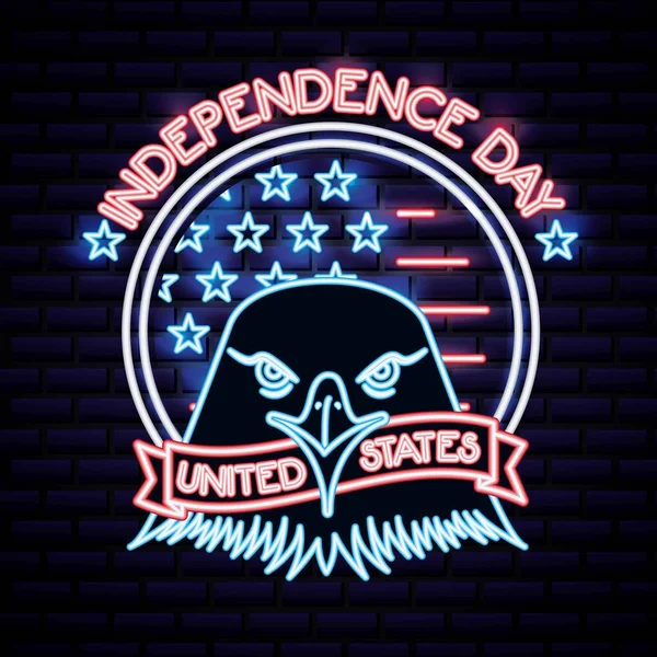 Día de la independencia americana — Vector de stock