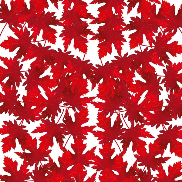 Rosso acero foglie di sfondo — Vettoriale Stock