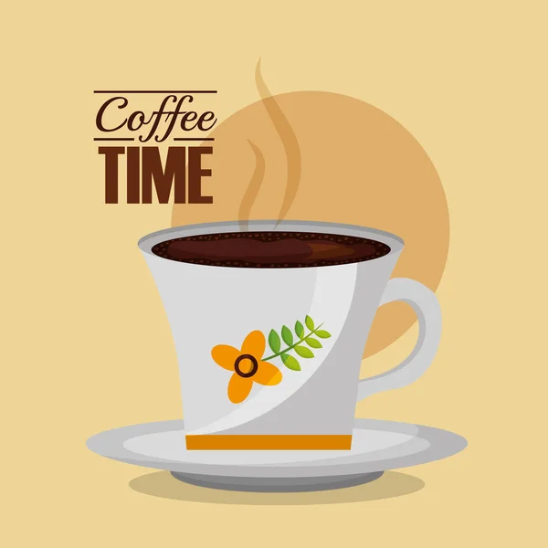 Kahve ve çay saati — Stok Vektör