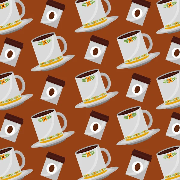 Kaffee- und Teezeit — Stockvektor