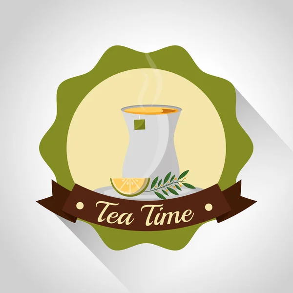 Coffee and tea time — Stock Vector