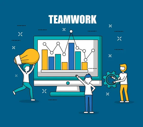 Menschen Teamwork-Konzept — Stockvektor