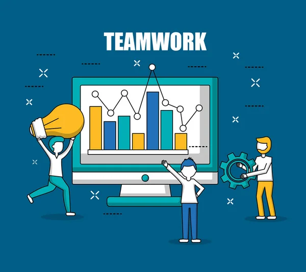 People teamwork concept — Stock Vector