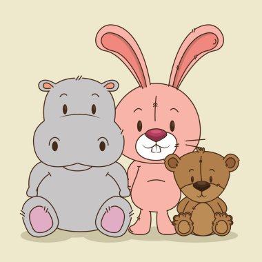 küçük sevimli hayvanlar grubu