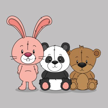 küçük sevimli hayvanlar grubu