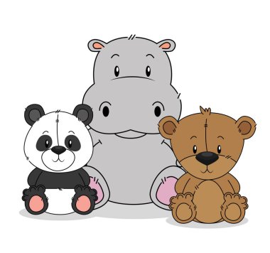 küçük sevimli hayvanlar grubu