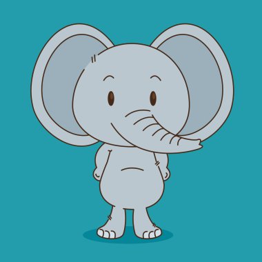 şirin ve küçük fil karakter