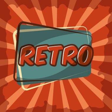 Retro vintage rozetleri