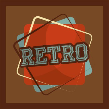 Retro vintage rozetleri