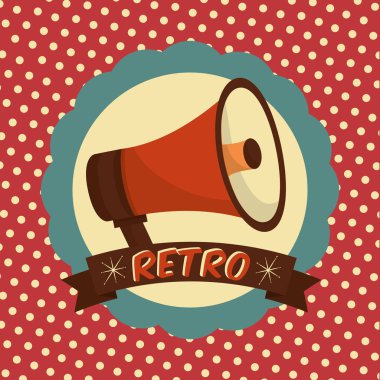 Retro vintage megafon