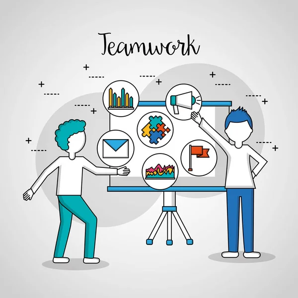 People teamwork concept — Stock Vector