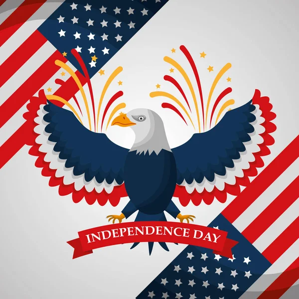 Día de la independencia americana — Vector de stock