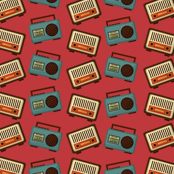 Retro música vintage — Vetor de Stock