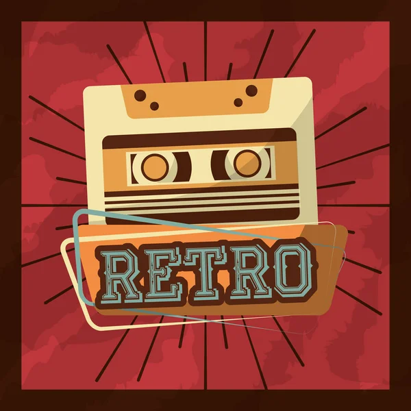 Retro vintage müzik — Stok Vektör