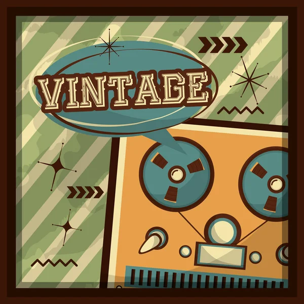 Retro vintage aygıtları — Stok Vektör