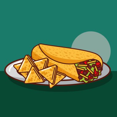 Meksika yemeği kartı