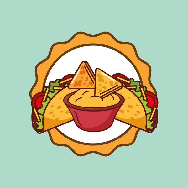 Μεξικάνικο φαγητό κάρτα — Διανυσματικό Αρχείο