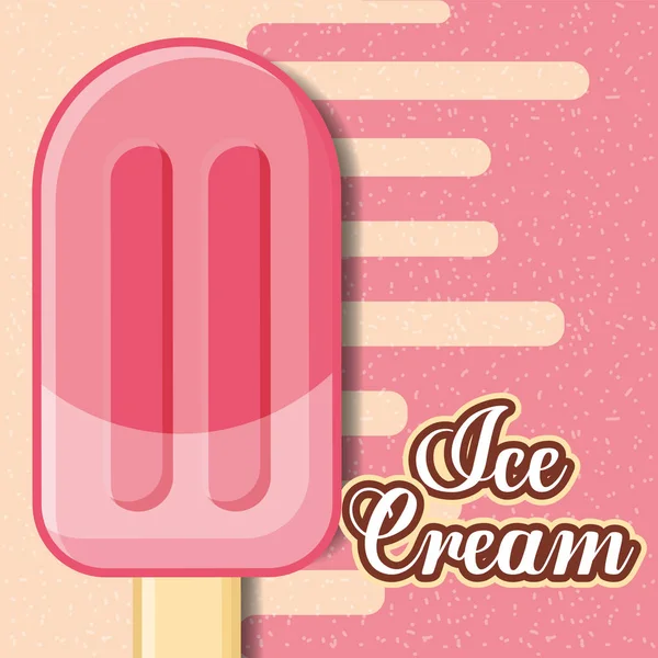 Ice cream card — Stock Vector