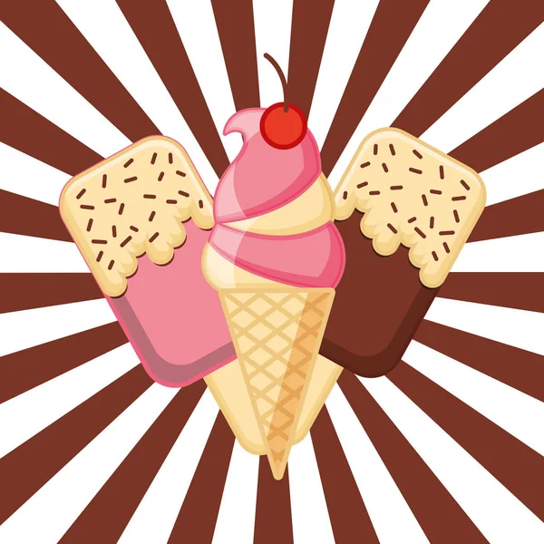 Karta zmrzliny — Stockový vektor