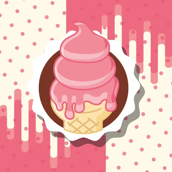 Tarjeta de helado — Vector de stock