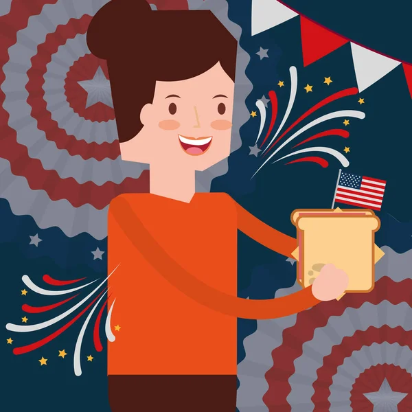 Amerikan Bağımsızlık günü insanlar