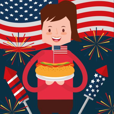 Amerikan Bağımsızlık günü insanlar