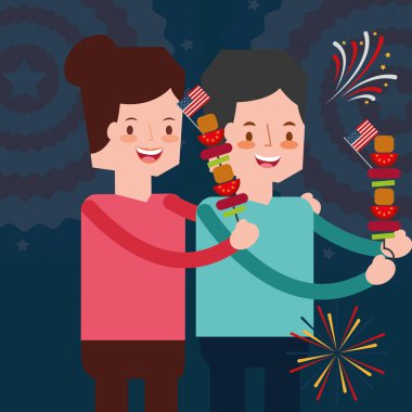 Amerikan Bağımsızlık günü insanlar