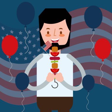 Amerikan Bağımsızlık günü insanlar