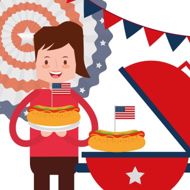 Amerikan Bağımsızlık günü insanlar