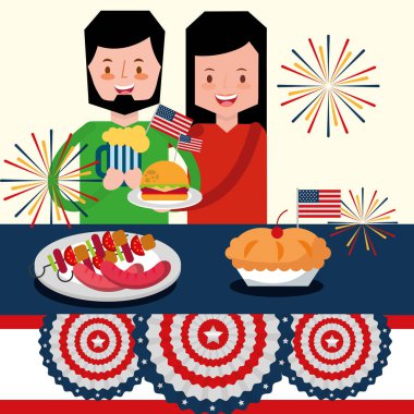 Amerikan Bağımsızlık günü insanlar