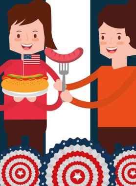 Amerikan Bağımsızlık günü insanlar