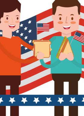 Amerikan Bağımsızlık günü insanlar