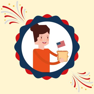 Amerikan Bağımsızlık günü insanlar