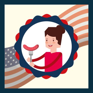 Amerikan Bağımsızlık günü insanlar